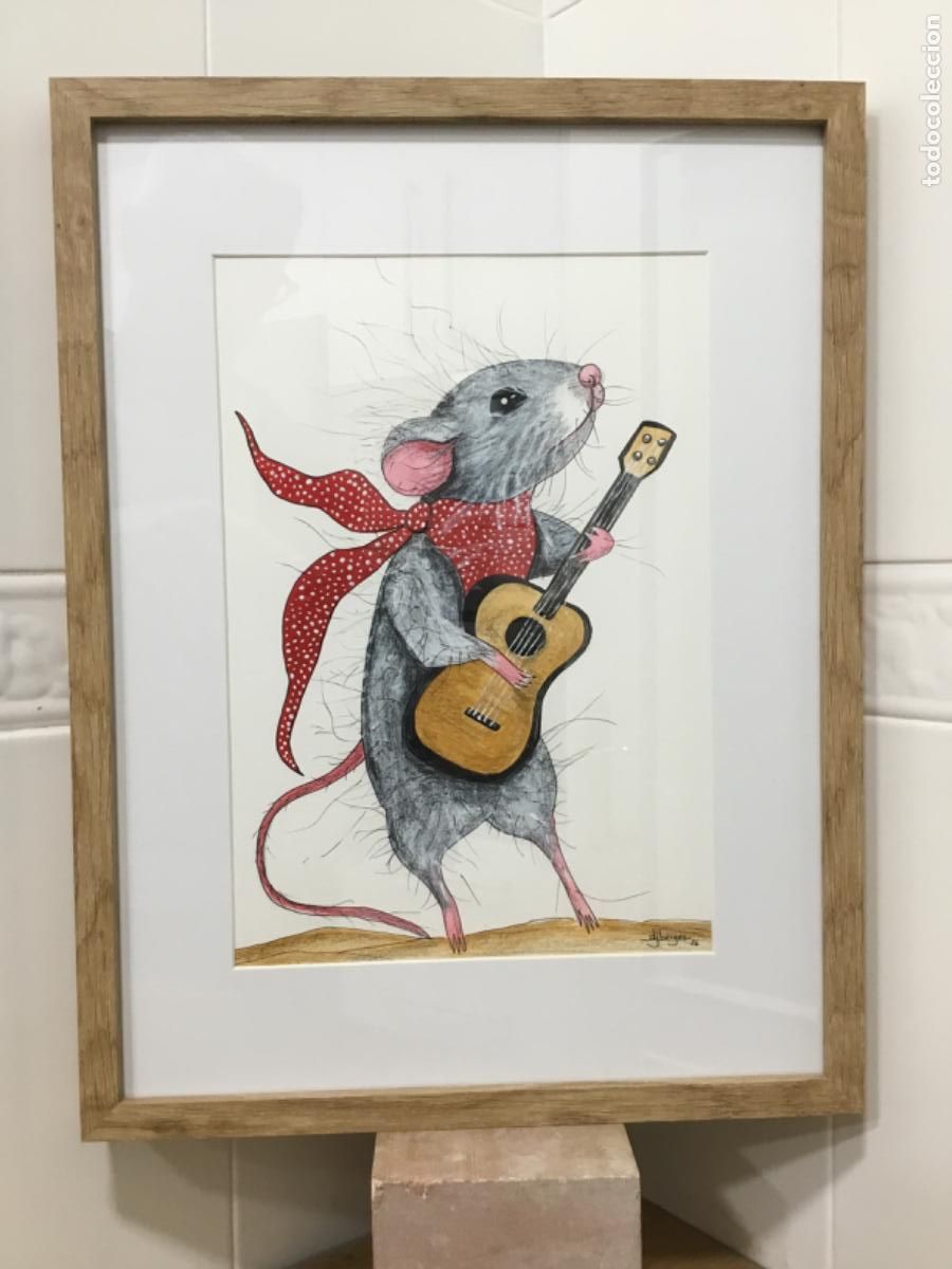 Arte: Soy del sur. Acr&iacute;lico y plumilla sobre papel.