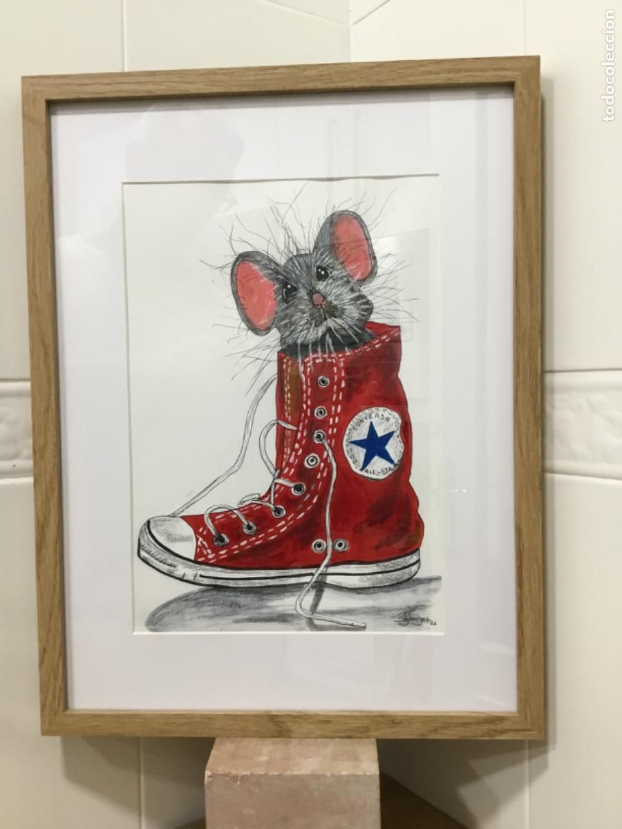 Arte: Que bien se est&aacute; aqu&iacute;. Acr&iacute;lico y plumilla sobre papel.