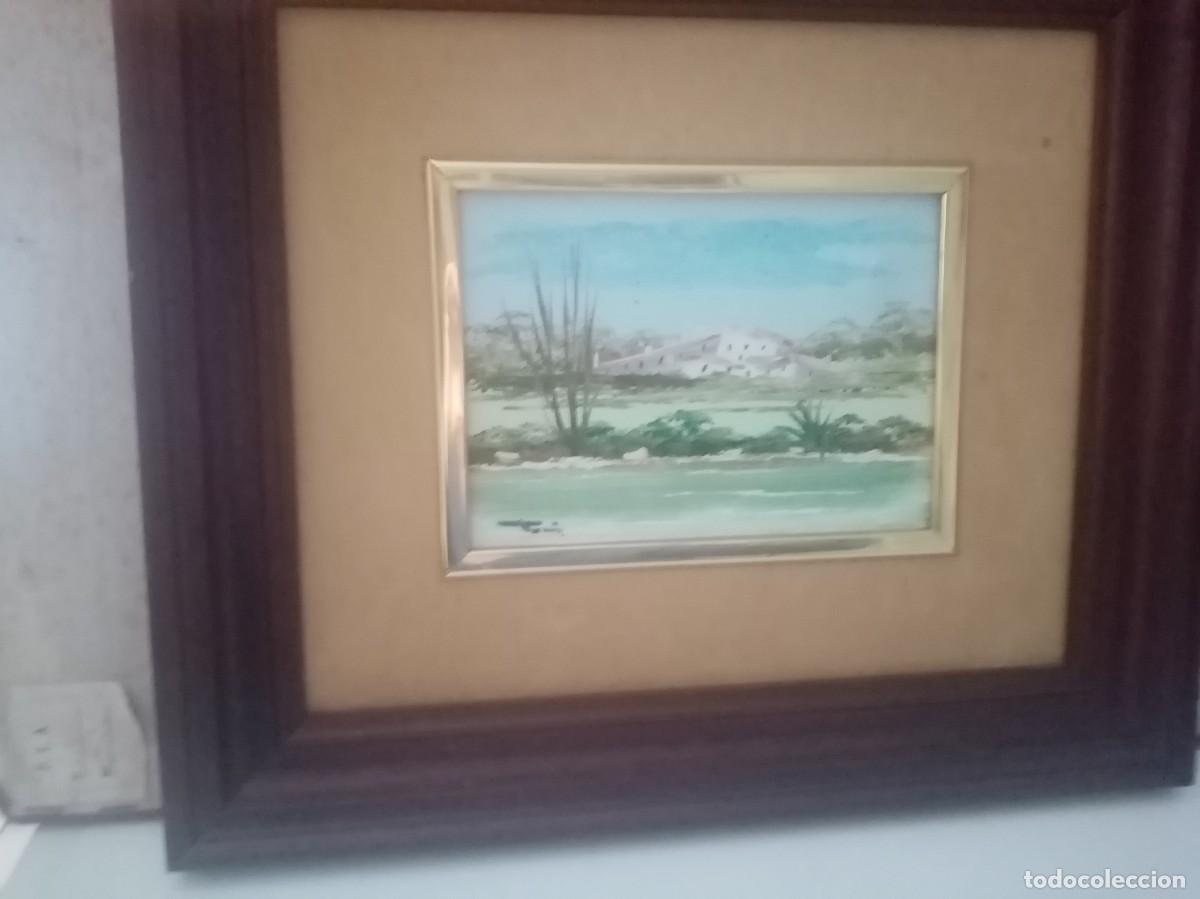 Arte: OLEO ENMARCADO MEDIDA CUADRO 33X38 Y OLEO 13 X 18