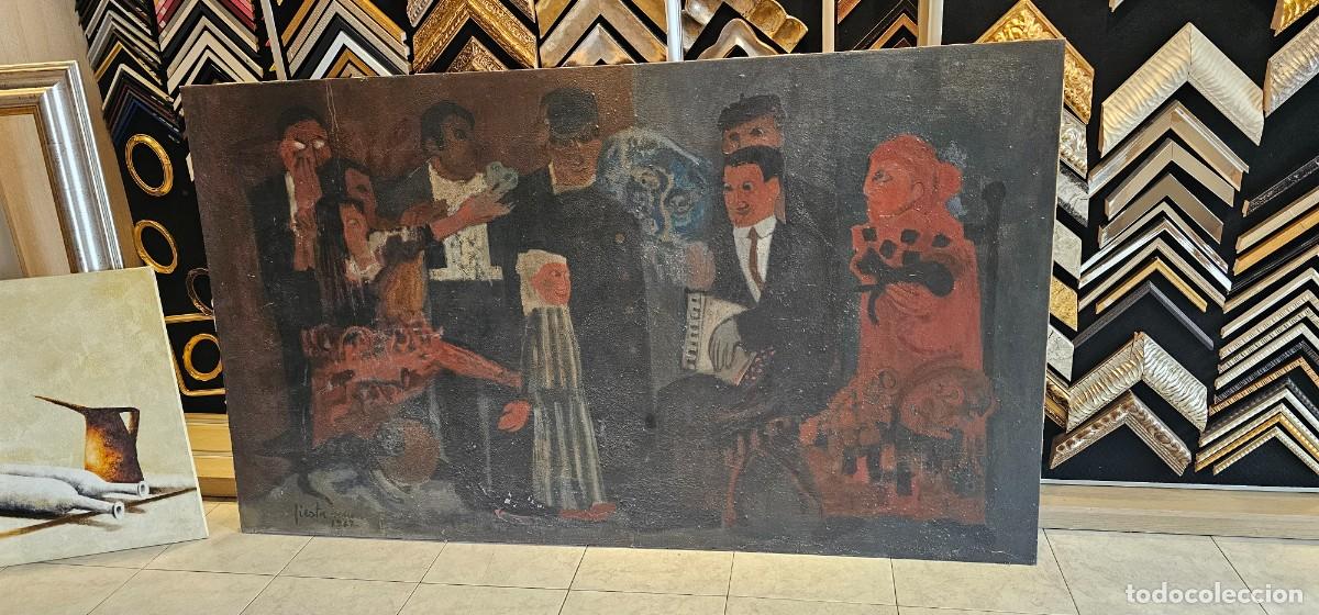 Arte: JOAN PARADIS PUIG CUADRO OLEO FIESTA SERIA 67