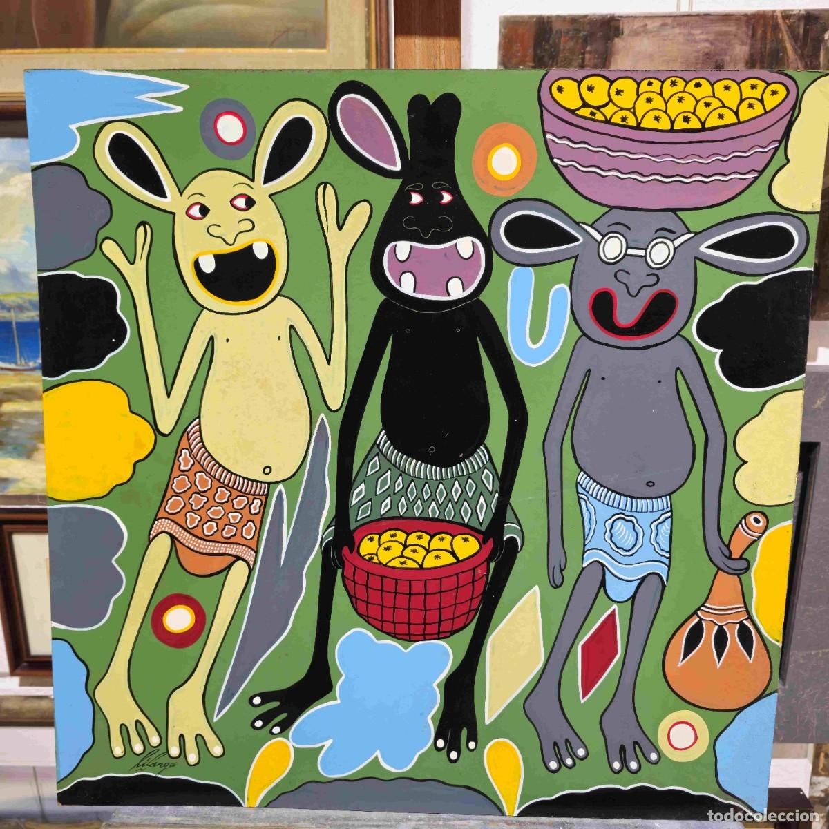 Arte: GEORGE LILANGA ORIGINAL ACRILICO SOBRE TABLA