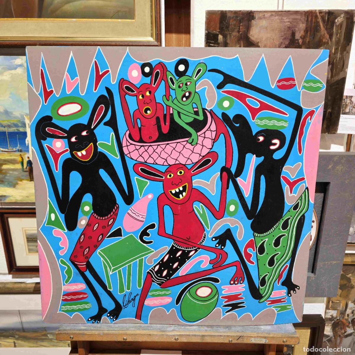 Arte: GEORGE LILANGA ORIGINAL ACRILICO SOBRE TABLA