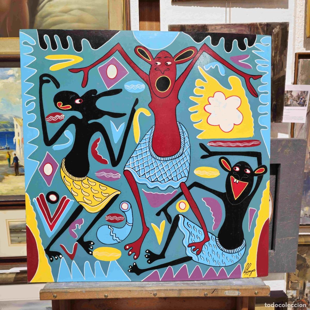 Arte: GEORGE LILANGA ORIGINAL ACRILICO SOBRE TABLA