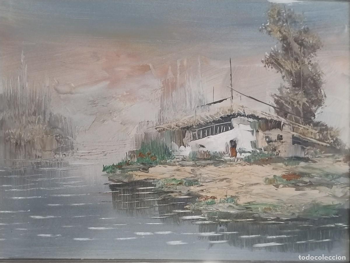 Arte: Paisaje valenciano / Magn&iacute;fico cuadro al &oacute;leo de E. Belda