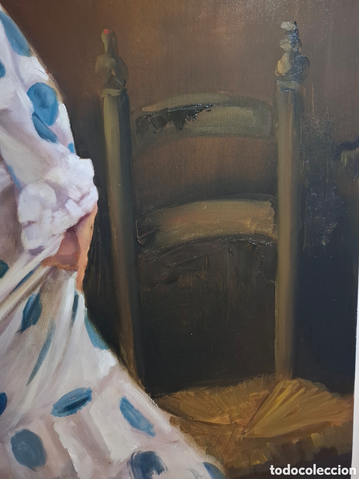 Arte: Oleo sobre lienzo gitana luis marquez 1m x081 - Foto 5