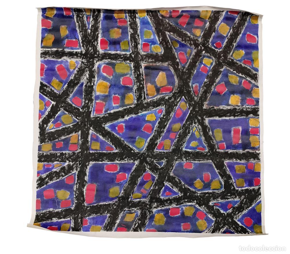 Arte: COMPOSICI&Oacute;N ABSTRACTA DE L&Iacute;NIAS. AN&Oacute;NIMO. T&Eacute;CNICA MIXTA SOBRE LIENZO. ESPA&Ntilde;A. SIGLO XXI.