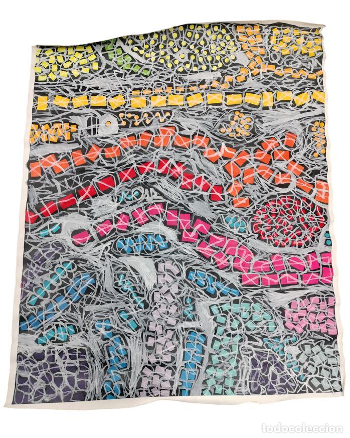 Arte: COMPOSICI&Oacute;N ABSTRACTA DE L&Iacute;NIAS Y RECT&Aacute;NGULOS. AN&Oacute;NIMO. ACR&Iacute;LICA SOBRE LIENZO. ESPA&Ntilde;A. SIGLO XXI.