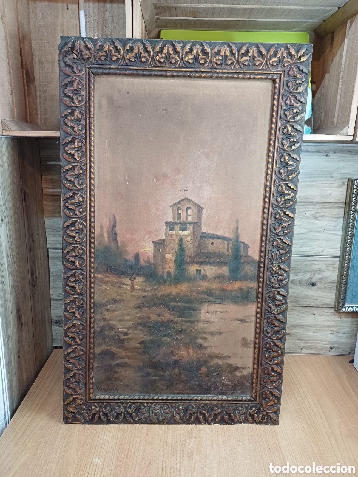 Arte: OLEO SOBRE TELA MUY ANTIGUO, FIRMADO URGELLES