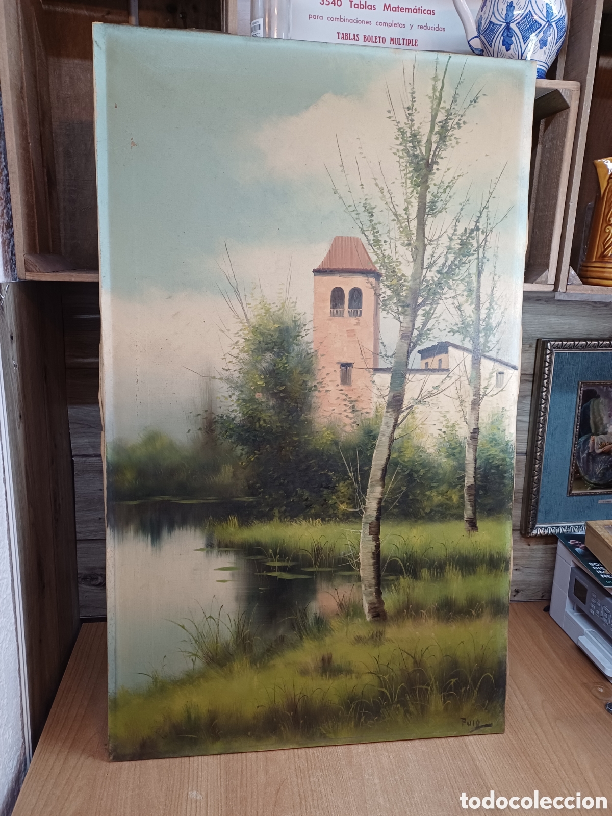 Arte: OLEO SOBRE TELA MUY ANTIGUO, FIRMADO PUIG