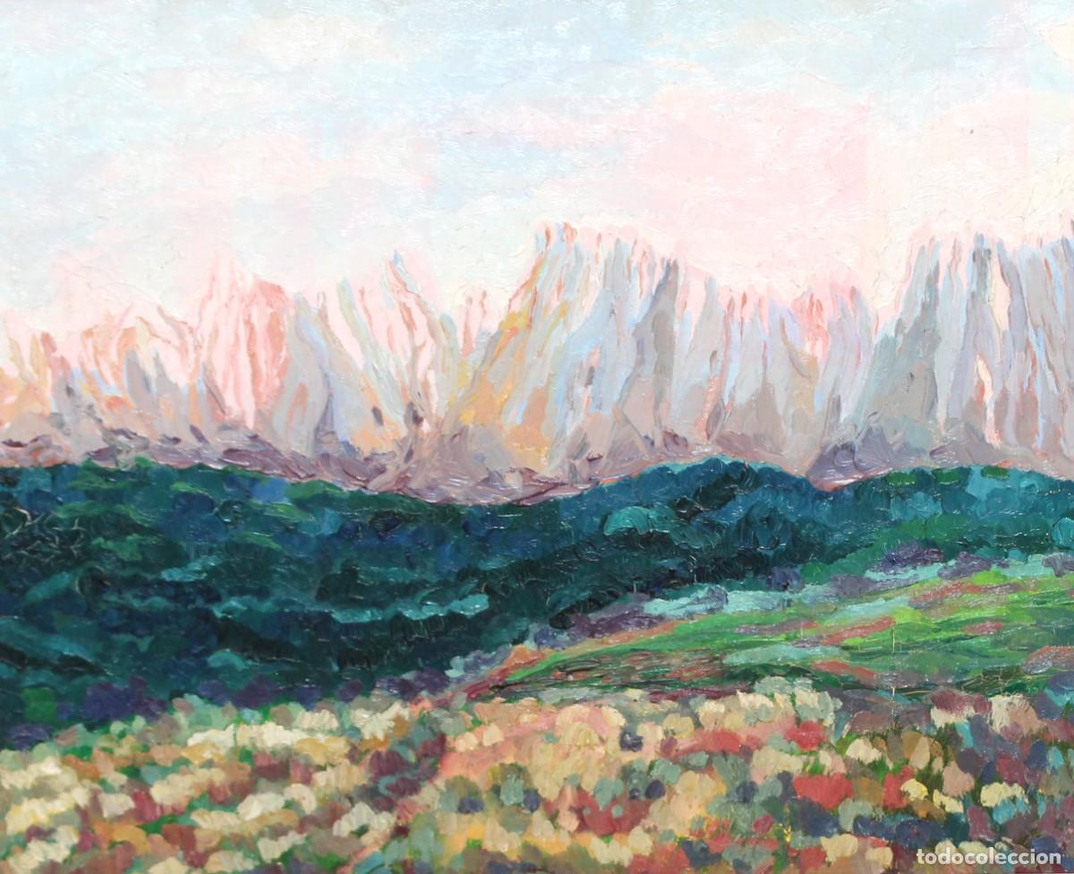 Arte: MANUEL DOBLAS PINTO (Malaga, 1957) OLEO SOBRE TELA DEL A&Ntilde;O 1990. PAISAJE MALLORQUIN