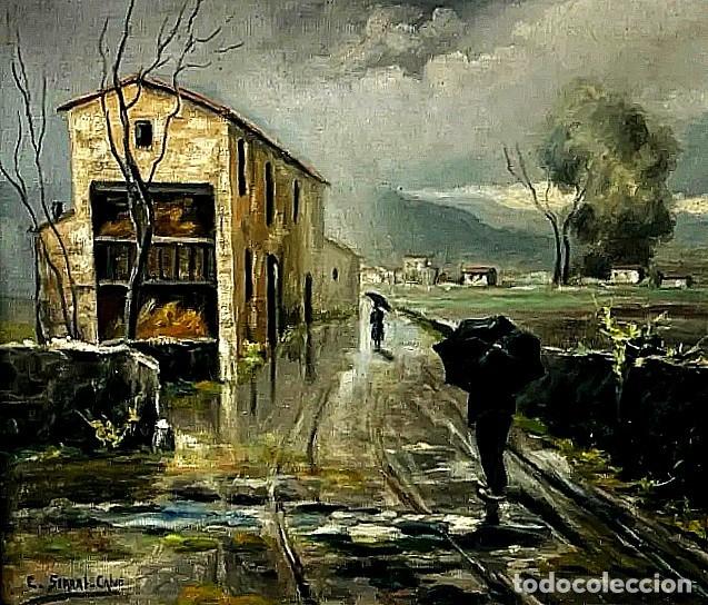 Arte: DIA DE LLUVIA E.SERRAT CALVO 1927 - 1973