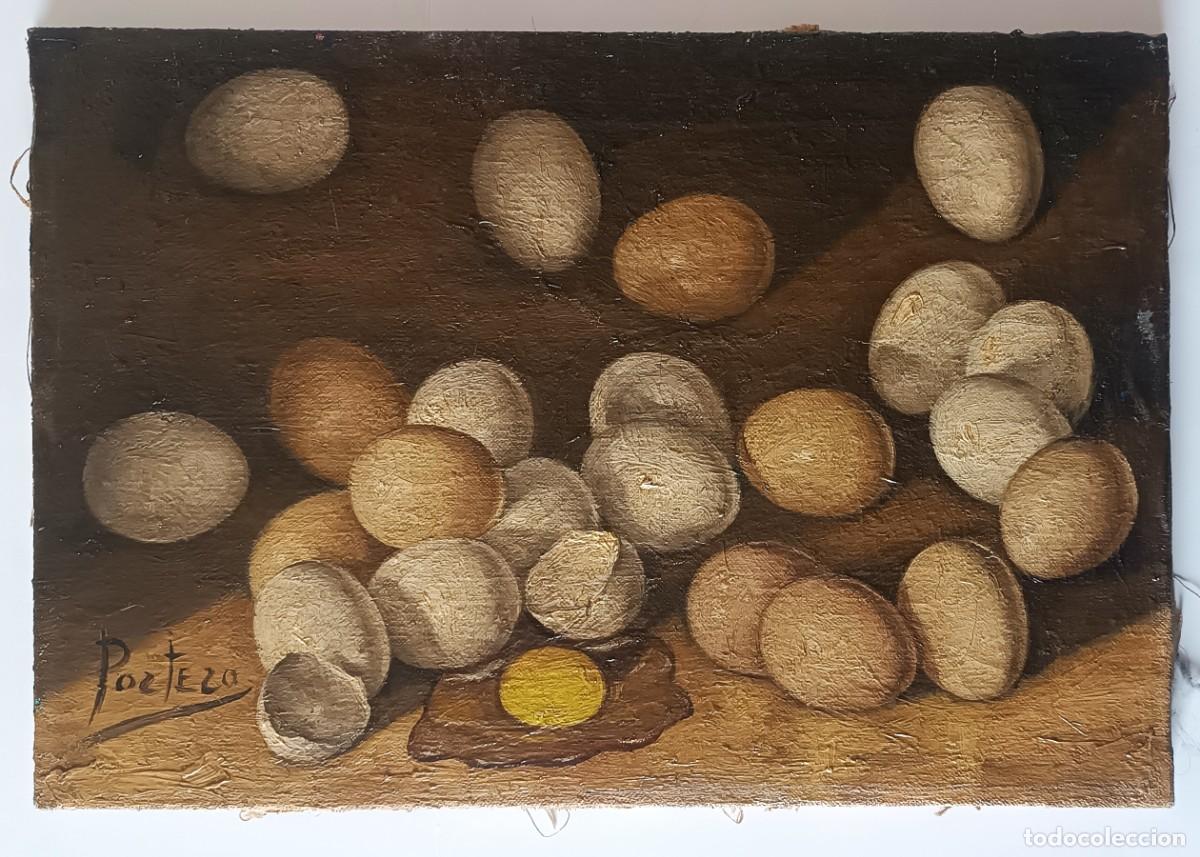 Arte: CURIOSO OLEO ANTIGUO SOBRE LIENZO