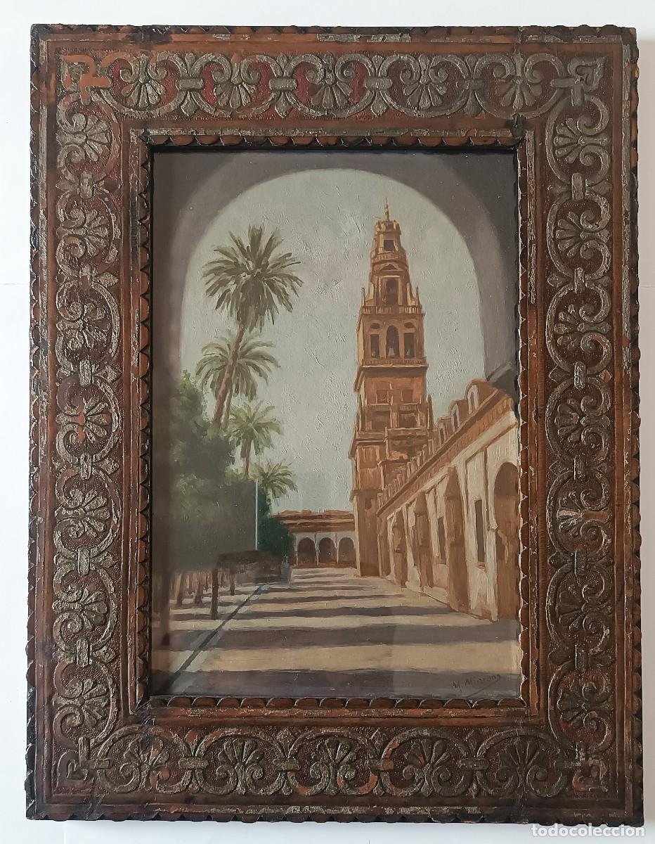 Arte: CORDOBA, ANTIGUO OLEO SOBRE CARTON ENMARCADO CON CORDOBAN