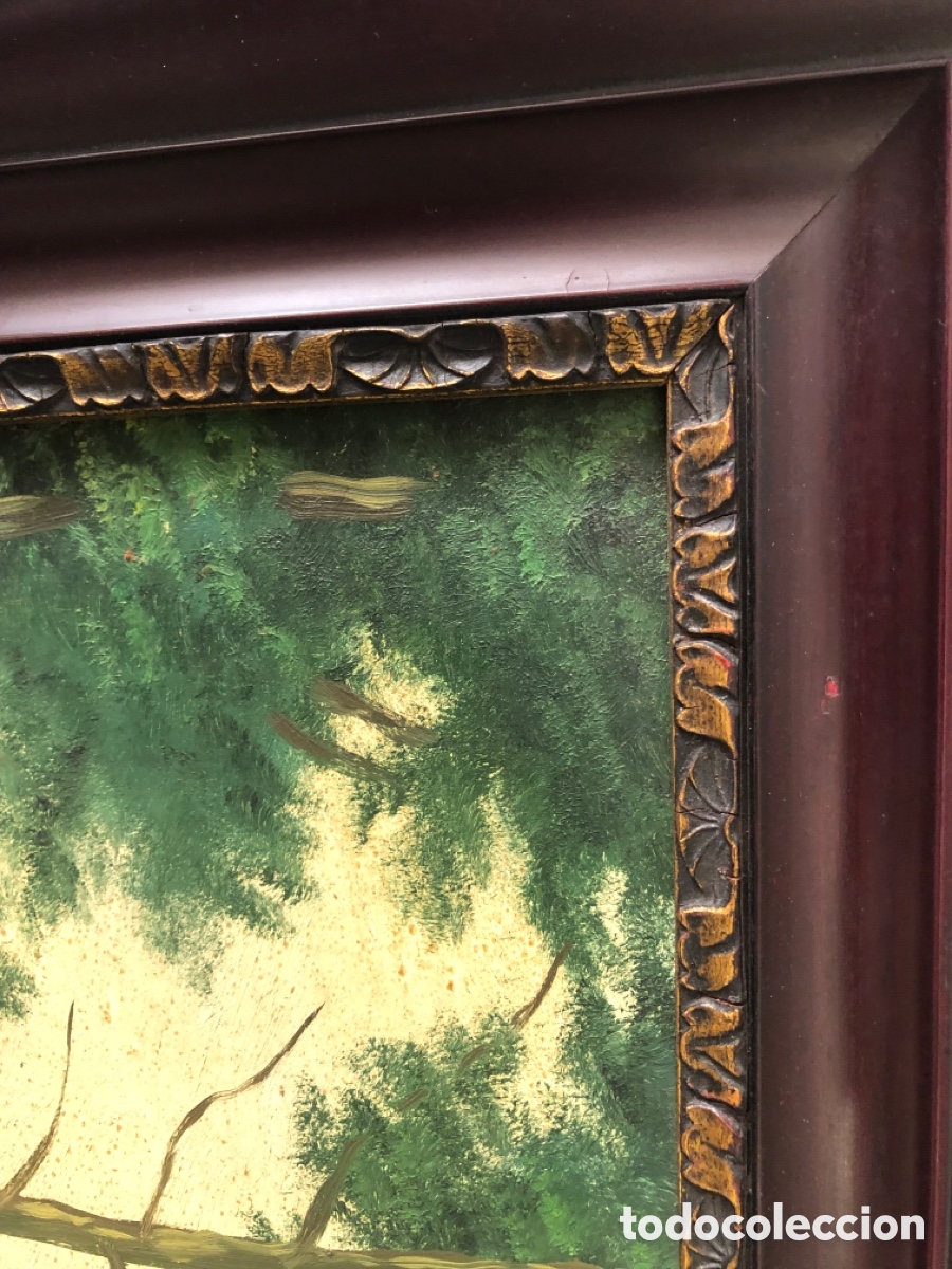 Arte: &Oacute;leo sobre tabla Firmado - Foto 4