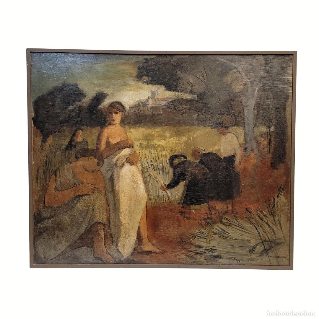 Arte: &Oacute;leo sobre tabla &ldquo;Roquelaure&rdquo;, Agust&iacute;n Carrera, Art D&eacute;co, p. s. XX &ndash; Espa&ntilde;a