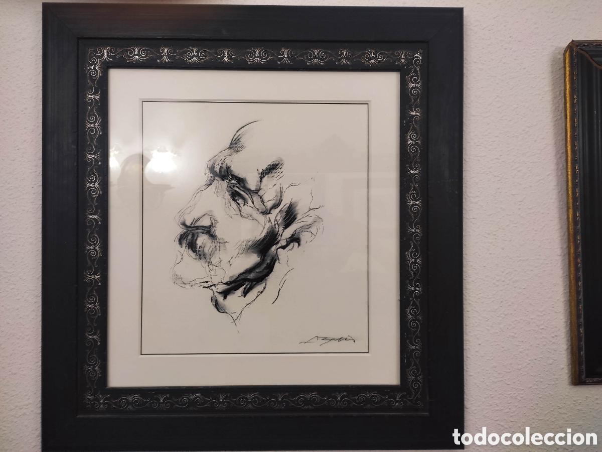 Arte: Cuadro carboncillo del pintor Azorin