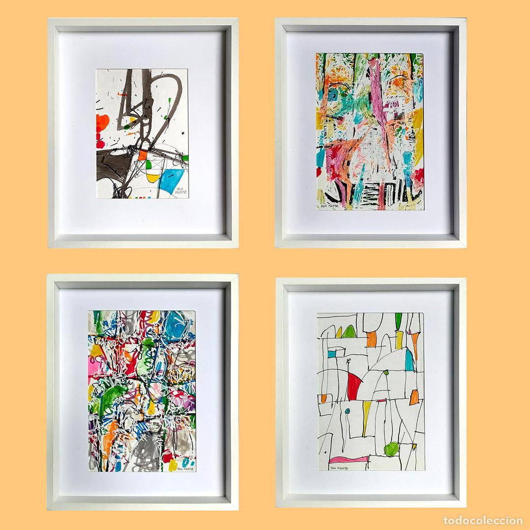 Arte: MUSICA EN EL CIRCO VI. Abstracto. 4 Obras originales firmadas 7AN MARTZ