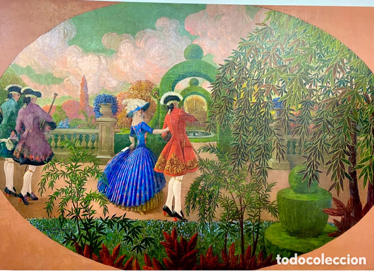 Arte: Demetrio Monteserin -jardines de aranjuez 1922