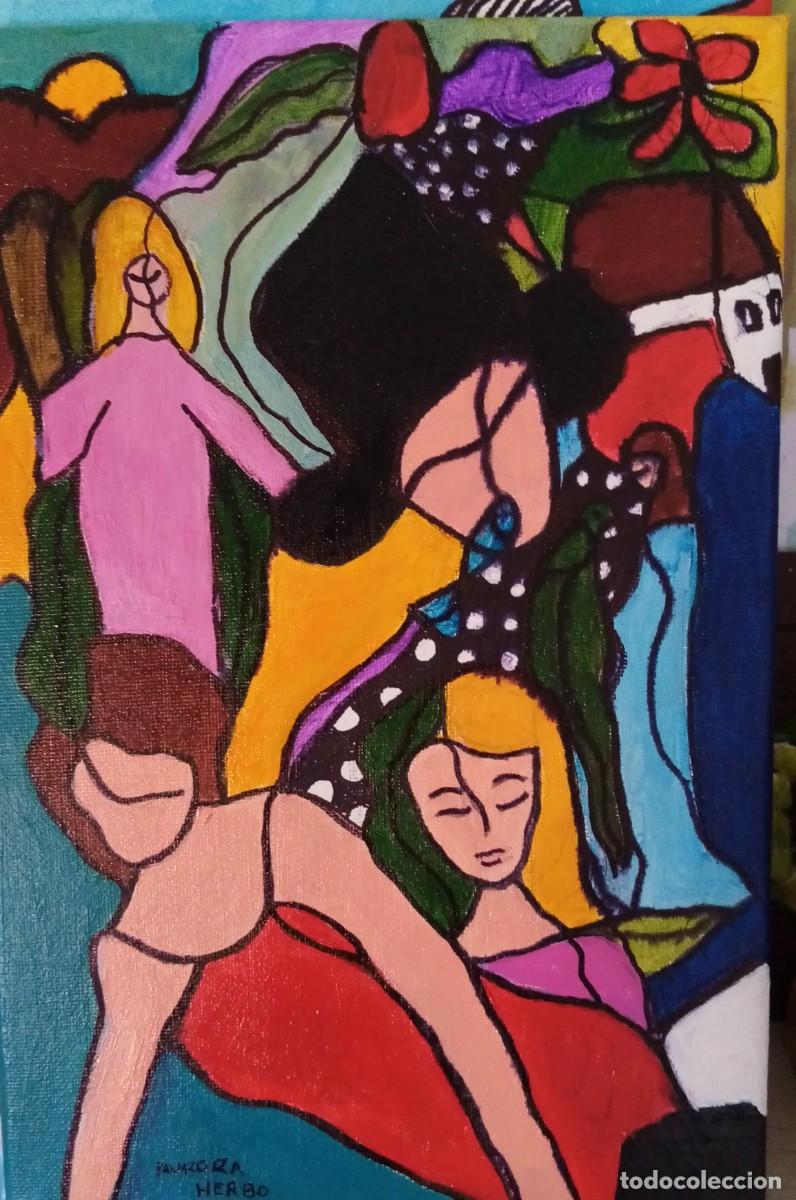 Arte: Manifestaci&oacute;n del inconsciente 1 lienzo 20x30 original firmado