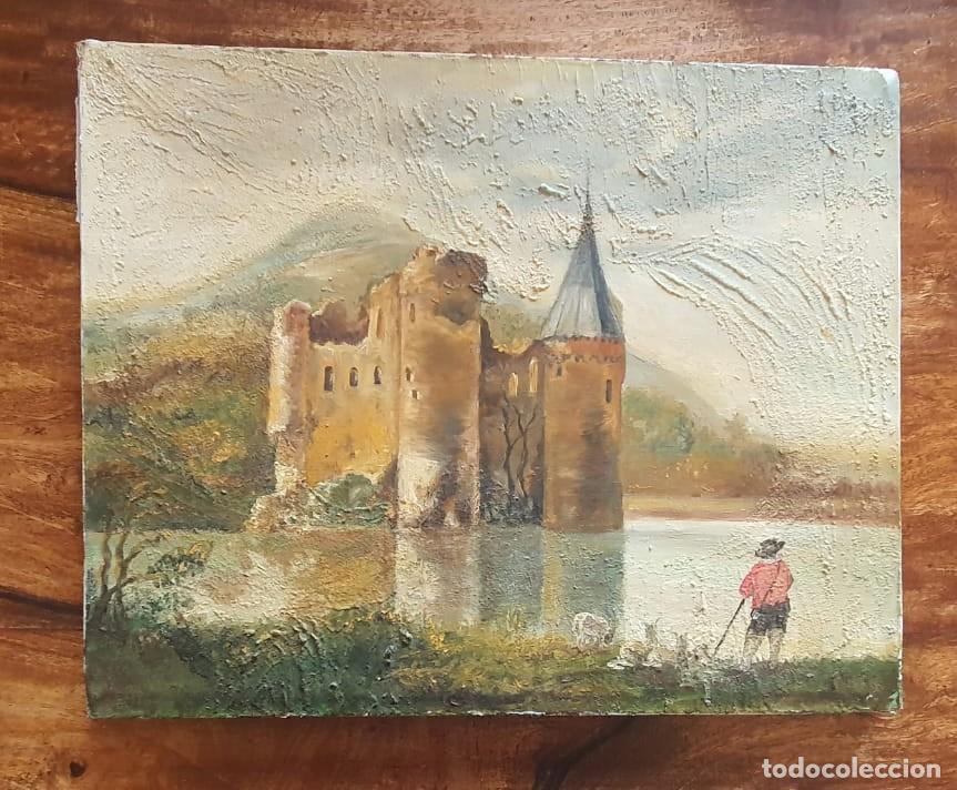 Arte: &Oacute;leo sobre Lienzo Vintage - &rdquo;Le Ch&acirc;teau d'Ubbergen&rdquo; (Alemania Occidental)