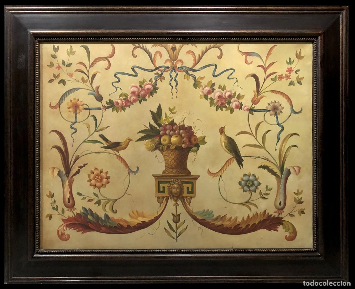 Arte: PAREJA DE GRANDES PANELES POMPEYANOS GRAN FORMATO 153X125 CMS