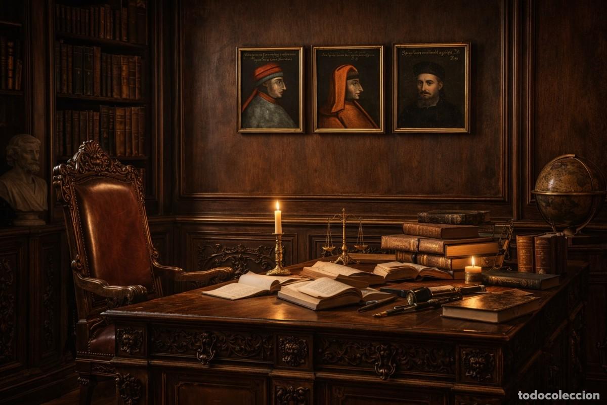 Arte: 4 RETRATOS DE NOBLES ITALIANOS S. XVIII