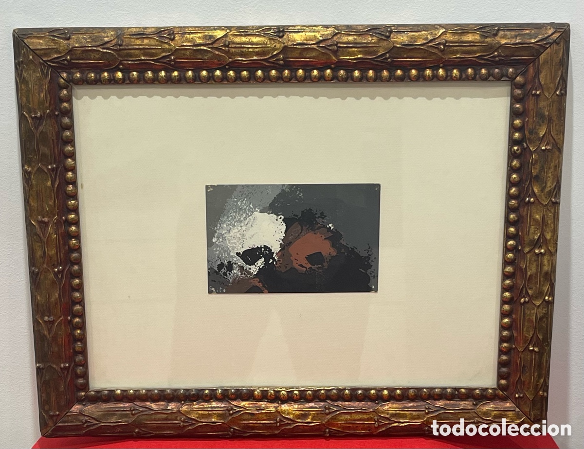Arte: Cuatro. Al &oacute;leo sobre cart&oacute;n, de Luis Feito. 1960.