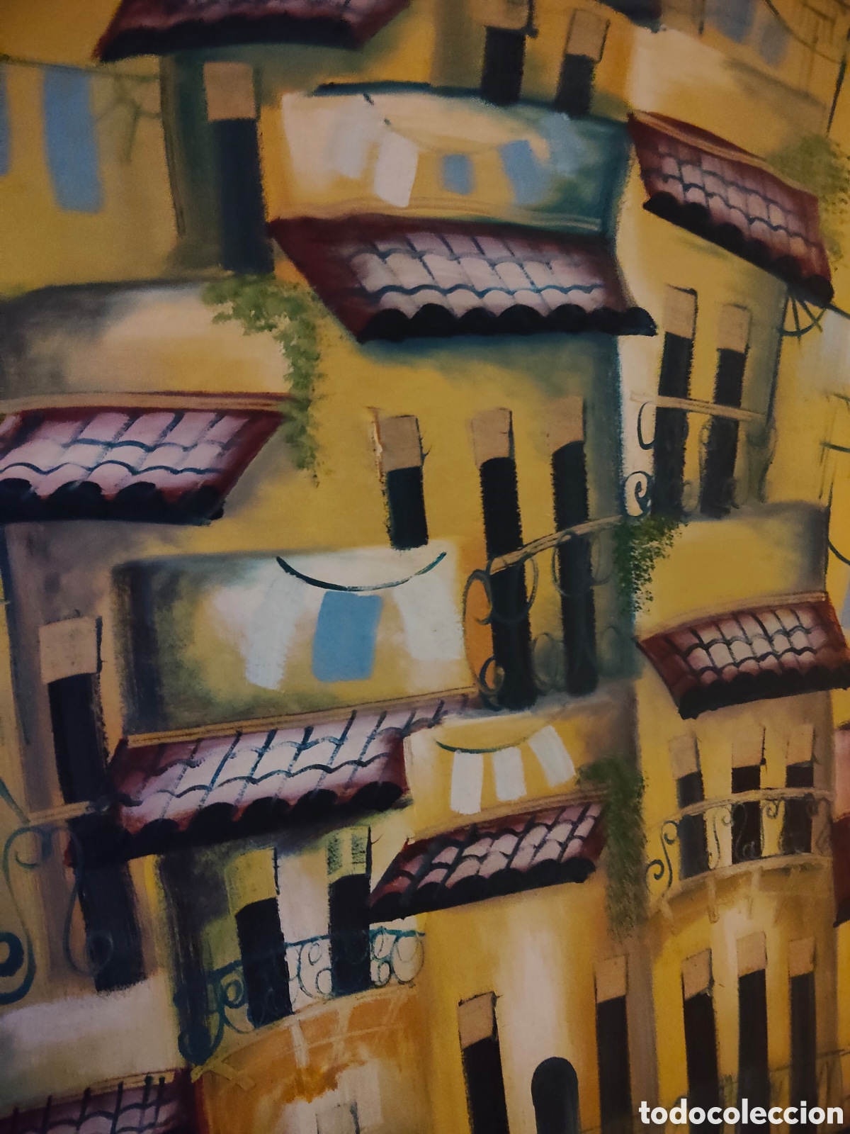 Arte: &Oacute;leo sobre lienzo An&oacute;nimo - Foto 2