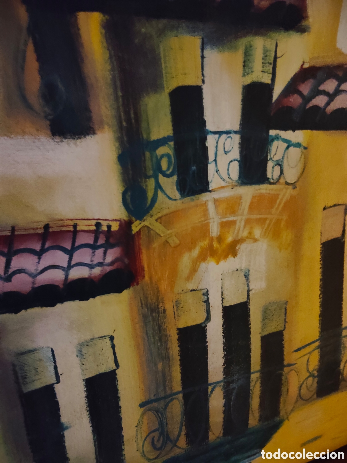 Arte: &Oacute;leo sobre lienzo An&oacute;nimo - Foto 3