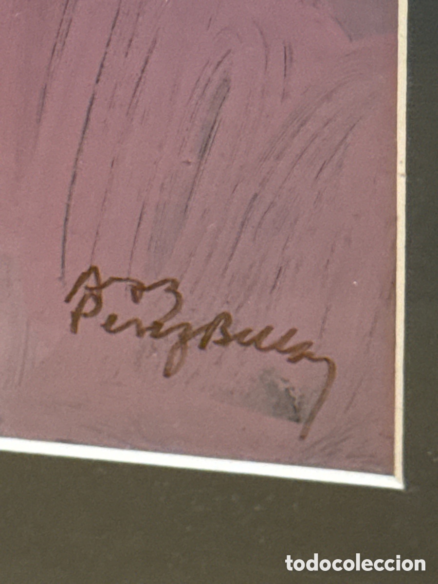 Arte: OBRA ORIGINAL DE P&Eacute;REZ BELLAS. CATALOGADA. - Foto 4