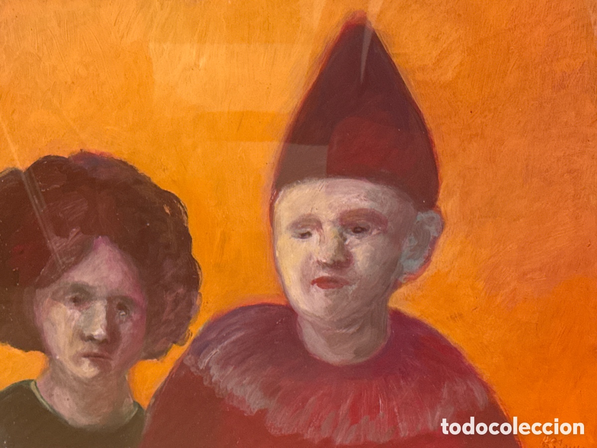Arte: P&eacute;rez bellas acr&iacute;lico sobre cart&oacute;n
