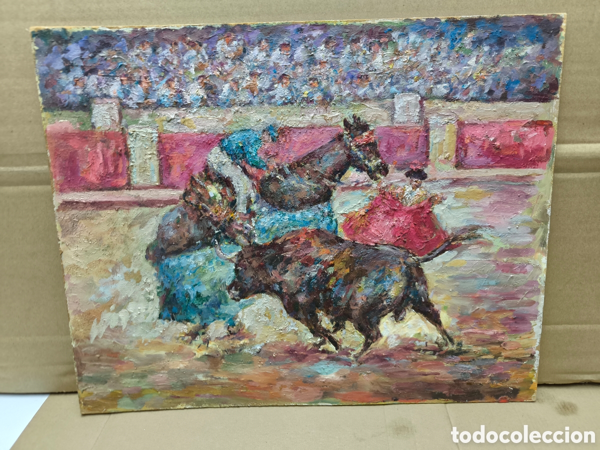 Arte: Toro ( pintura hecha a mano )