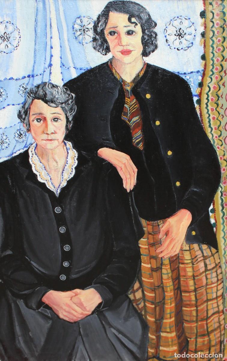Arte: ISABEL CID (Barcelona, 1934-2009) OLEO SOBRE TELA TITULADO LAS LAURAS. A&Ntilde;O 1959. 140 X 110 CM.