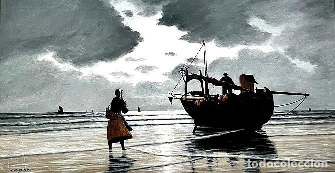 Arte: ESPERANDO LA PESCA. FRANCOISE CABU 1896 - 1961