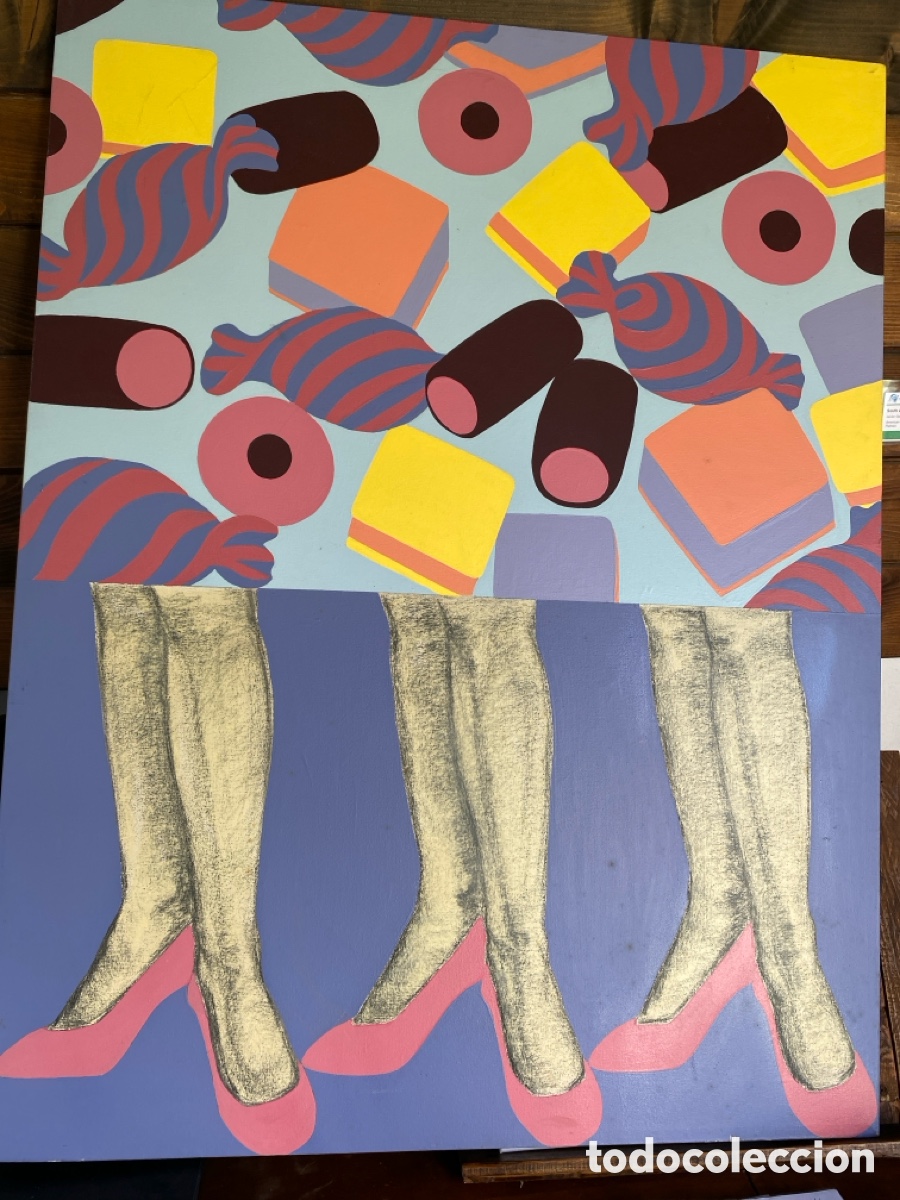 Arte: Cuadro al oleo Elsa Alejandro 89x 116 cm