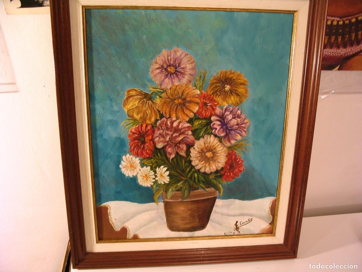 Arte: Cuadro pintura AL &Oacute;LEO 45X37 firmado por CANTOS