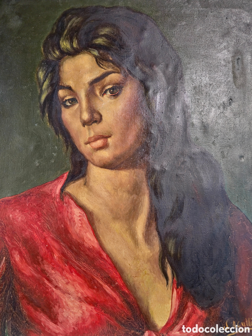 Arte: Retrato de Modelo Flamenca por J. Agull&oacute;