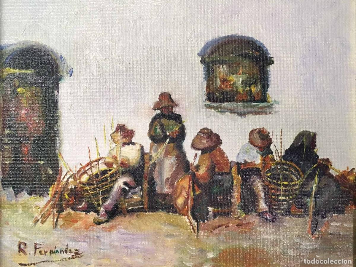 Arte: Pintura al oleo original firmada. R. Fern&aacute;ndez