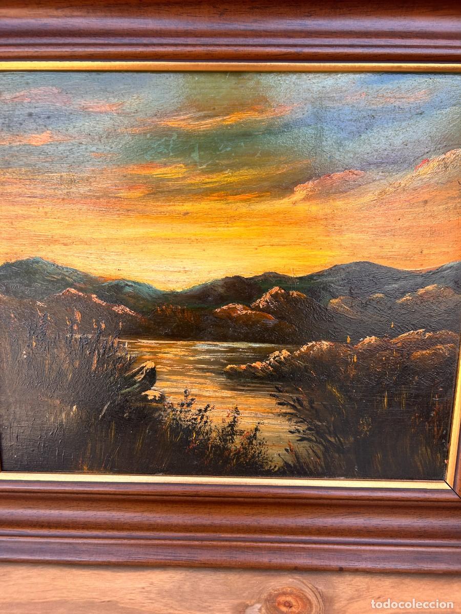 Arte: &Oacute;leo sobre tabla Atardecer - Foto 4