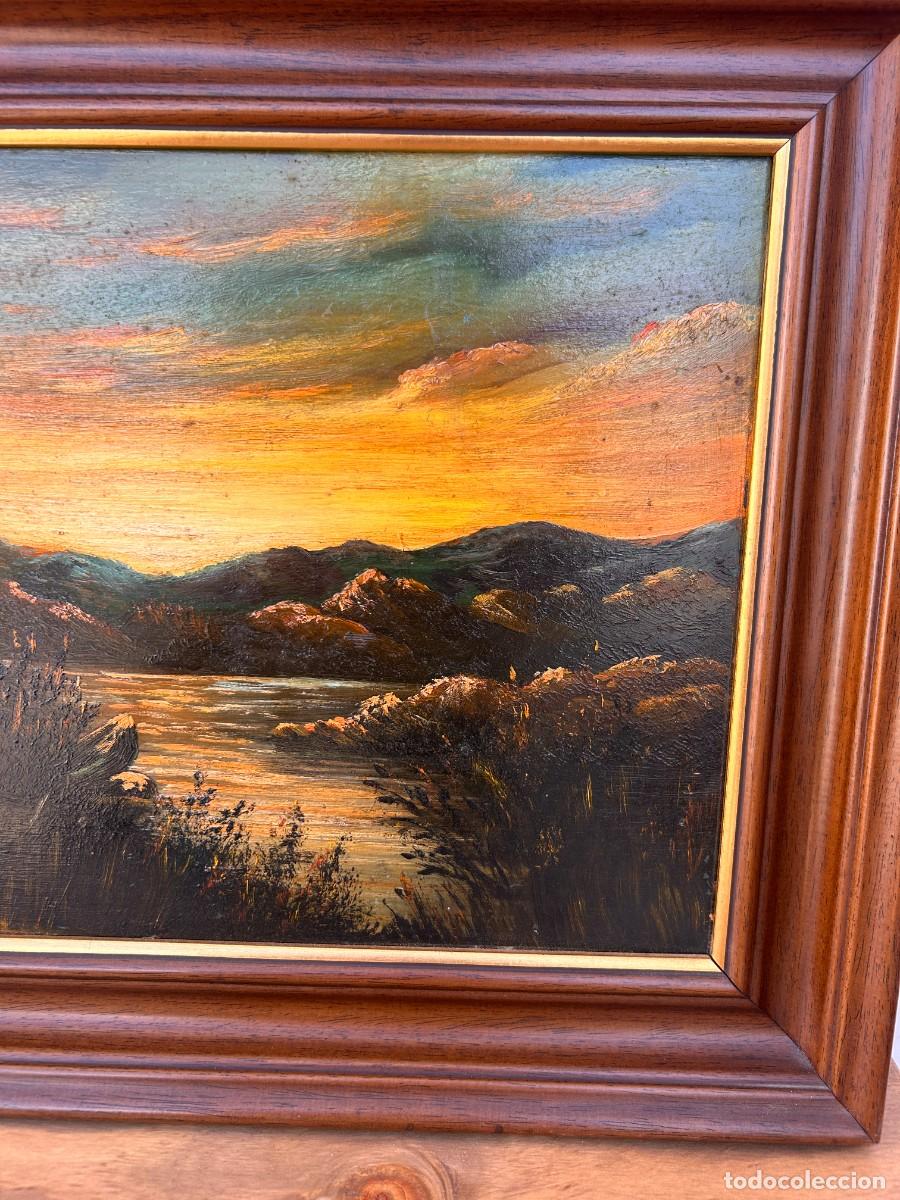 Arte: &Oacute;leo sobre tabla Atardecer - Foto 5