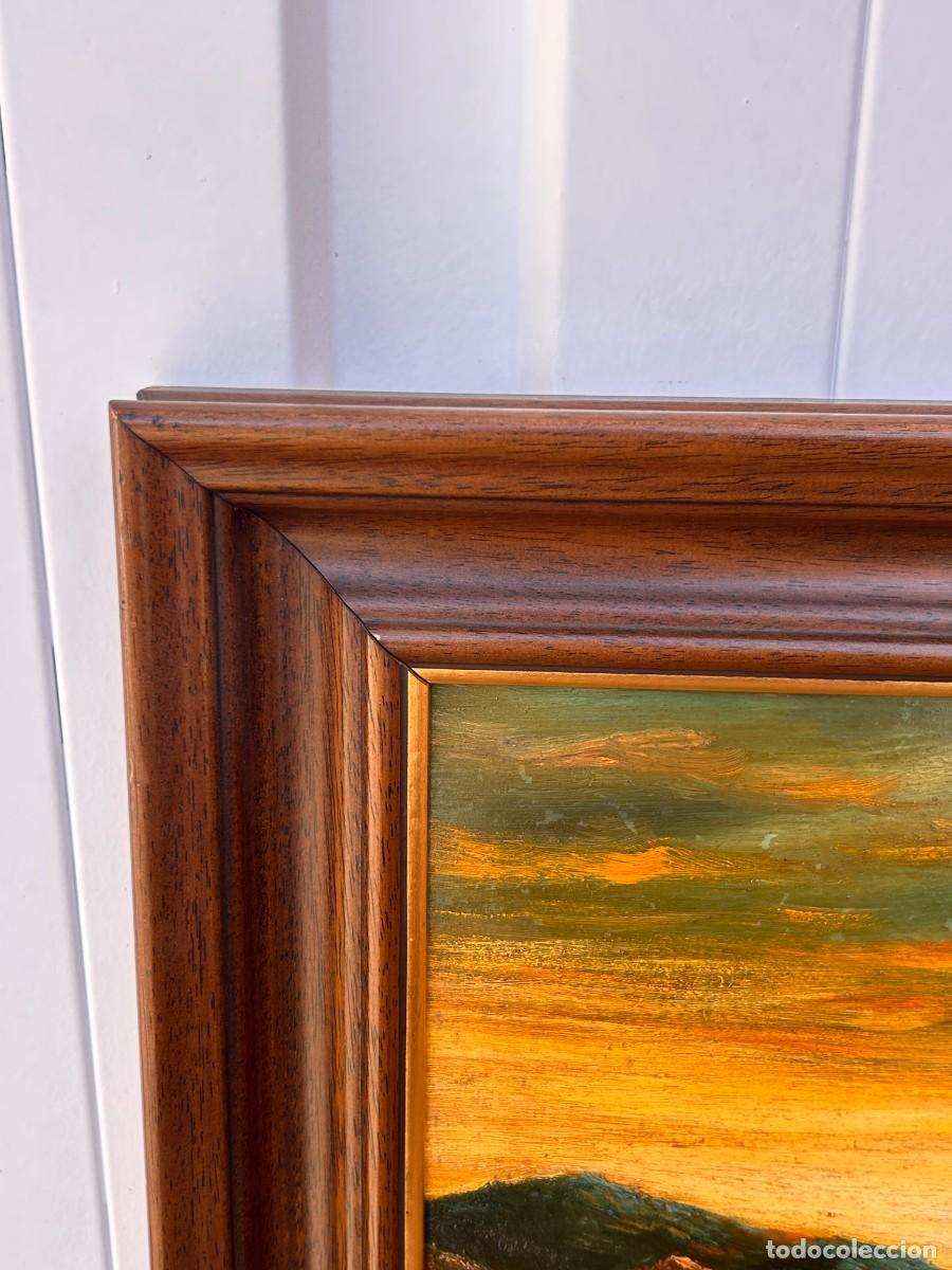 Arte: &Oacute;leo sobre tabla Atardecer - Foto 6