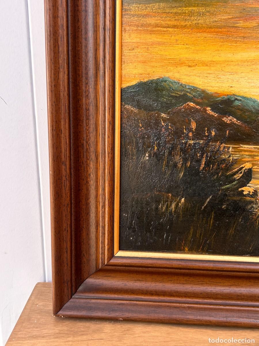 Arte: &Oacute;leo sobre tabla Atardecer - Foto 7