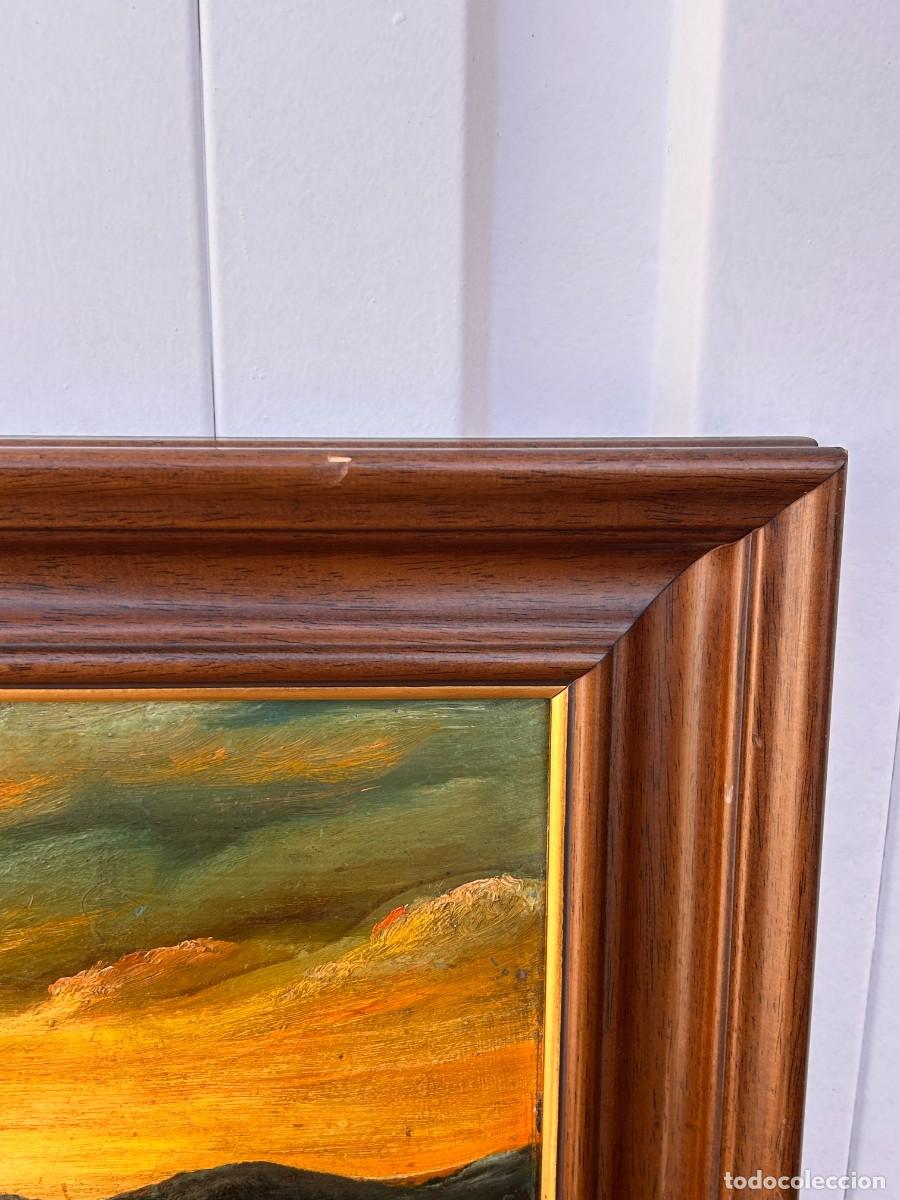 Arte: &Oacute;leo sobre tabla Atardecer - Foto 8