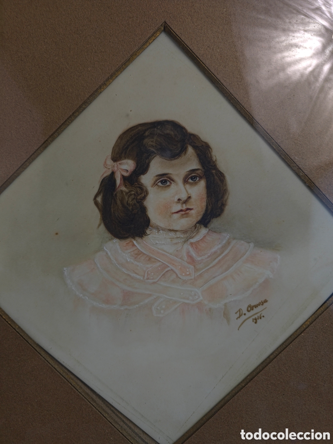 Arte: Retrato de Ni&ntilde;a por D. Oniesa