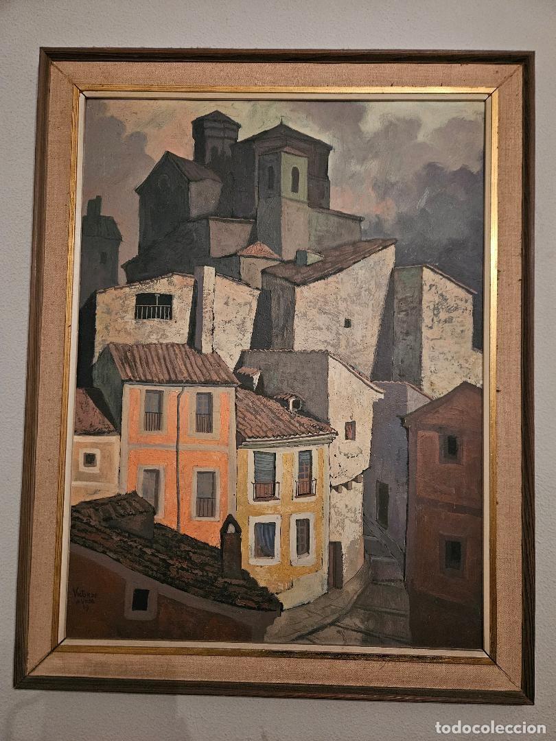 Arte: Pintura de el artista conquense VICTOR DE LA VEGA, a&ntilde;o 1969