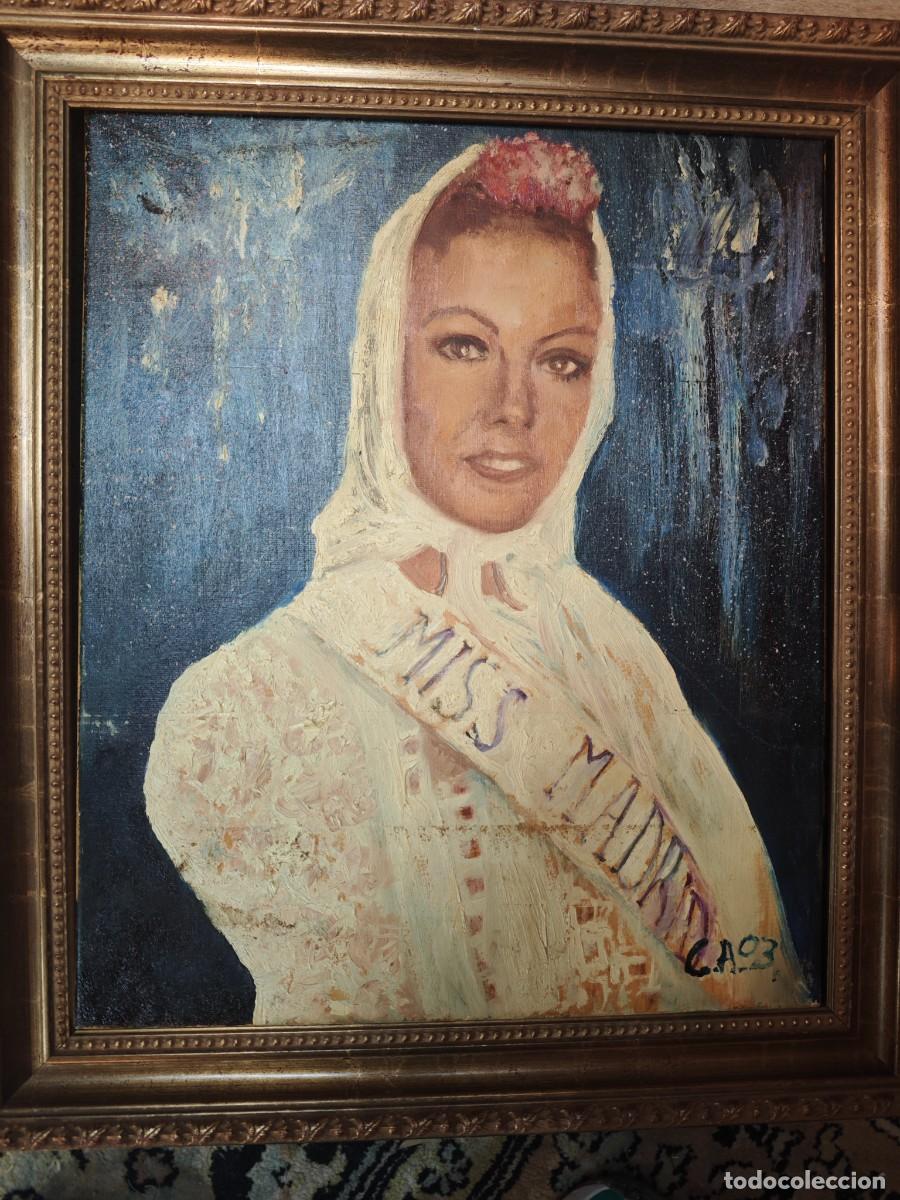 Arte: Oleo miss Madrid sin marco