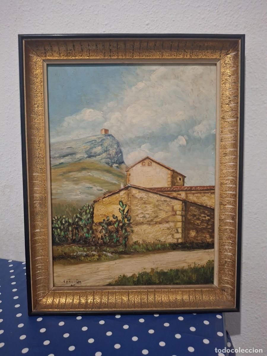 Arte: Pintura al &oacute;leo antiguo convento de monjas de Cocentaina subida a San Crist&oacute;bal de Joaqu&iacute;n S&eacute;lles