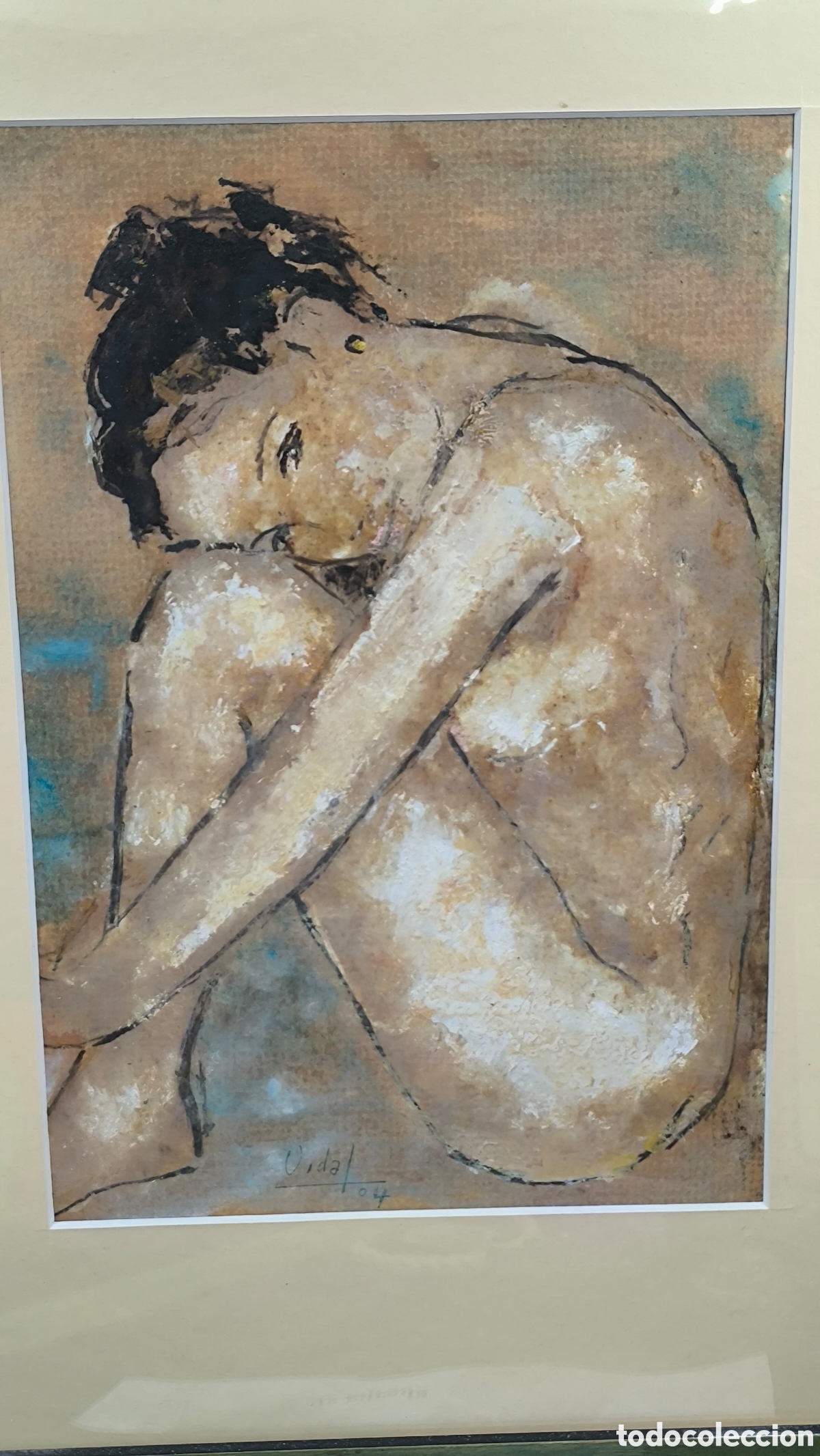 Arte: &ldquo;Inocente Mirada&rdquo; &ndash; Vidal (2004) | Desnudo femenino expresivo