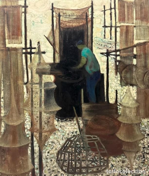 Arte: JACQUES FALCOU (1912-1975) - TARRADO DE REDES EN POINTE-COURTE