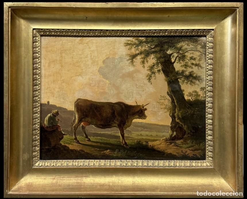 Arte: EXCELENTE PAISAJE FLAMENCO - PIETER VAN LAER (1599-1642), C&Iacute;RCULO DE